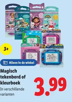 Lidl Magisch tekenbord of kleurboek aanbieding