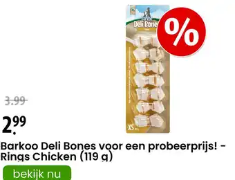 Zooplus Barkoo deli bones voor een probeerprijs aanbieding