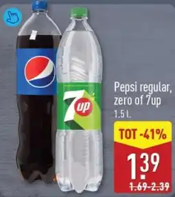 ALDI Pepsi regular zero of 7up aanbieding