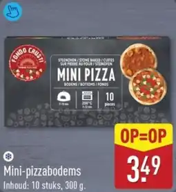 ALDI Mini pizzabodems aanbieding