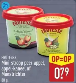 ALDI Frutesse mini stroop peer appel appel kaneel of maestrichter aanbieding