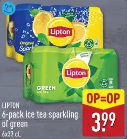 ALDI Lipton ice tea sparkling of green aanbieding