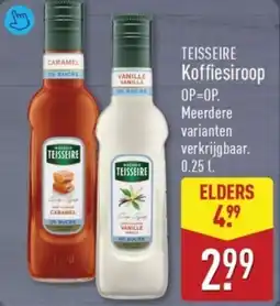 ALDI Teisseire koffiesiroop aanbieding