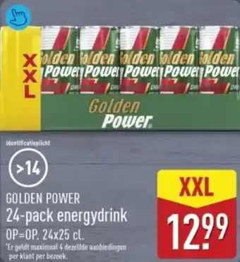 ALDI Golden power energydrink aanbieding