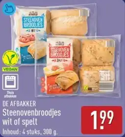 ALDI De afbakker steenovenbroodjes wit of spelt aanbieding