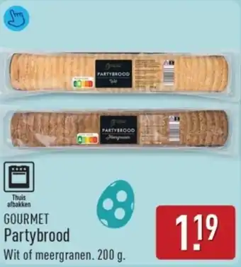 ALDI Gourmet partybrood aanbieding