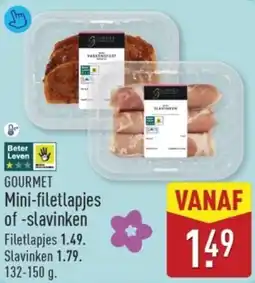 ALDI Gourmet mini filetlapjes of slavinken aanbieding