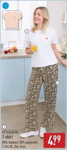 ALDI UP2FASHION T-shirt aanbieding