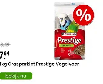 Zooplus Grasparkiet prestige vogelvoer aanbieding