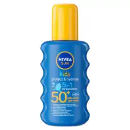 Albert Heijn Nivea Sun Sun kids hydraterende zonnespray spf50 aanbieding