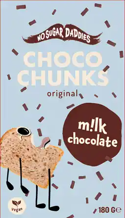 Albert Heijn No Sugar Daddies Choco chunks original aanbieding