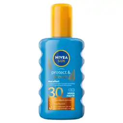 Albert Heijn Nivea Sun Protect & bronze zonnebrand spf30 aanbieding