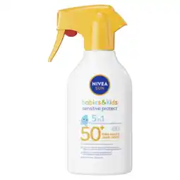 Albert Heijn Nivea Sun Babies & kids 5in1 spray spf50+ aanbieding