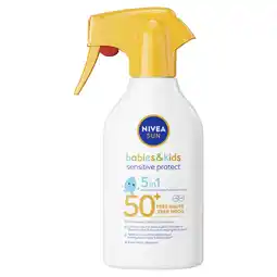 Albert Heijn Nivea Sun Babies & kids 5in1 spray spf50+ aanbieding
