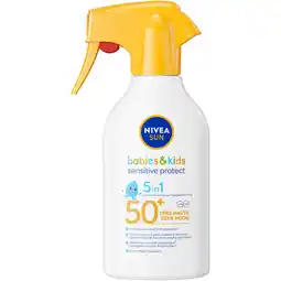 Albert Heijn Nivea Sun Babies & kids 5in1 spray spf50+ aanbieding