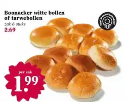 Coop Boonacker witte bollen of tarwebollen aanbieding