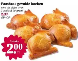Coop Paashaas gevulde koeken aanbieding