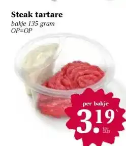 Coop Steak tartare aanbieding