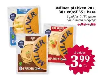 Milner plakken 20+, 30+ en/of 35+ kaas