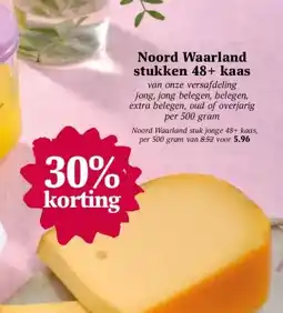 Coop Noord Waarland stukken 48+ kaas aanbieding