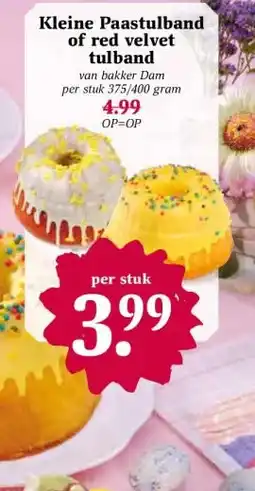 Coop Kleine Paastulband of red velvet tulband aanbieding