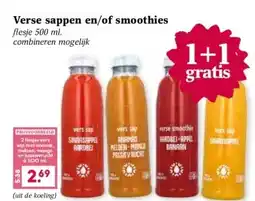 Coop Verse sappen en/of smoothies aanbieding