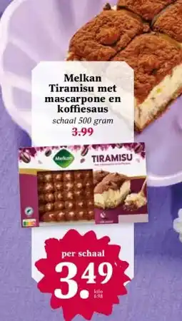 Coop Melkan Tiramisu met mascarpone en koffiesaus aanbieding