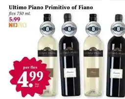 Coop Ultimo Piano Primitivo of Fiano aanbieding