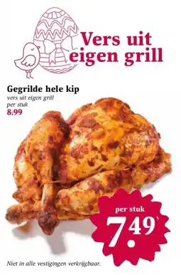 Coop Gegrilde hele kip aanbieding