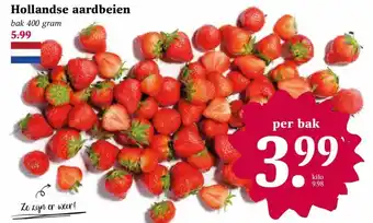 Coop Hollandse aardbeien aanbieding
