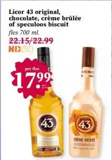 Coop Licor 43 original, chocolate, crème brûlée of speculoos biscuit aanbieding