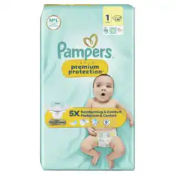 Albert Heijn Pampers Premium protection luiers maat 1 aanbieding