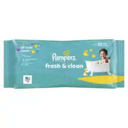 Albert Heijn Pampers Fresh & clean baby wipes aanbieding