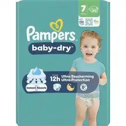 Albert Heijn Pampers Baby-dry luiers maat 7 aanbieding