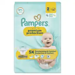 Albert Heijn Pampers Premium protection luiers maat 2 aanbieding