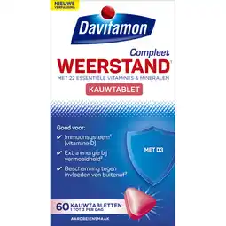 Albert Heijn Davitamon Compleet weerstand kauwvitamines aardbei aanbieding