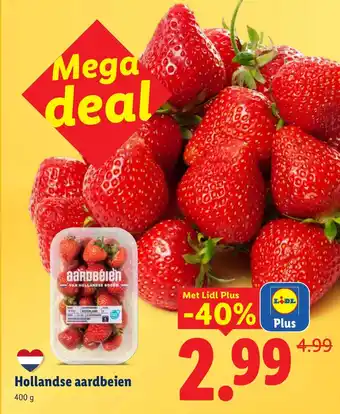 Lidl Hollandse aardbeien aanbieding
