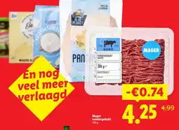 Lidl Mager rundergehakt aanbieding