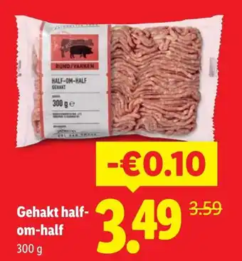 Lidl Gehakt half- om-half aanbieding