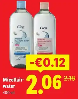 Lidl Micellair- water aanbieding
