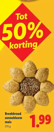 Lidl Breekbrood zonnebloem mais aanbieding