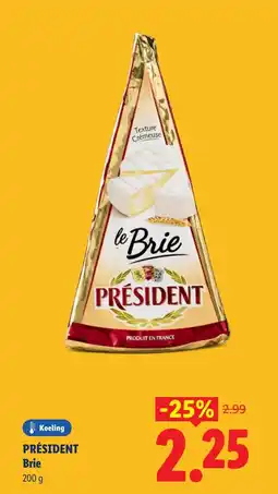 Lidl Président brie aanbieding