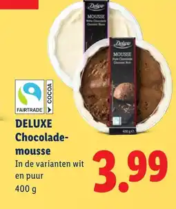 Lidl DELUXE Chocolade-mousse aanbieding