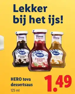 Lidl Hero tova dessertsaus aanbieding