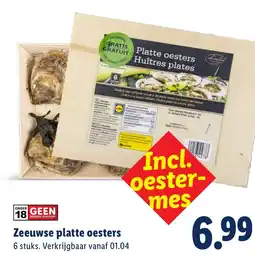 Lidl Zeeuwse platte oesters aanbieding