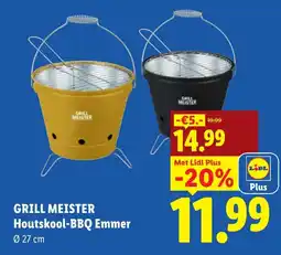 Lidl Grill meister houtskool-bbq emmer aanbieding