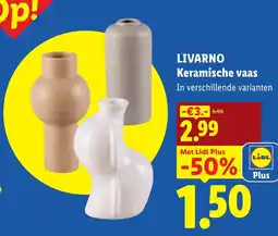 Lidl Livarno keramische vaas aanbieding