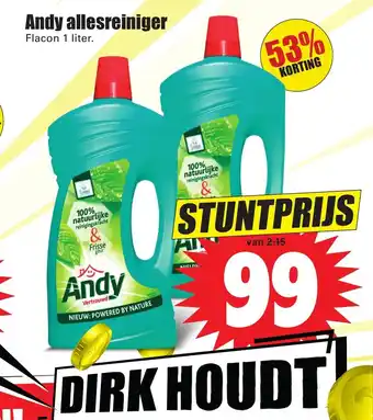 Dirk Andy allesreiniger flacon 1 liter aanbieding