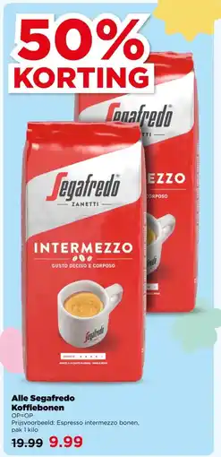 PLUS Alle Segafredo Koffiebonen aanbieding