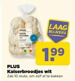 PLUS PLUS Kaiserbroodjes wit aanbieding